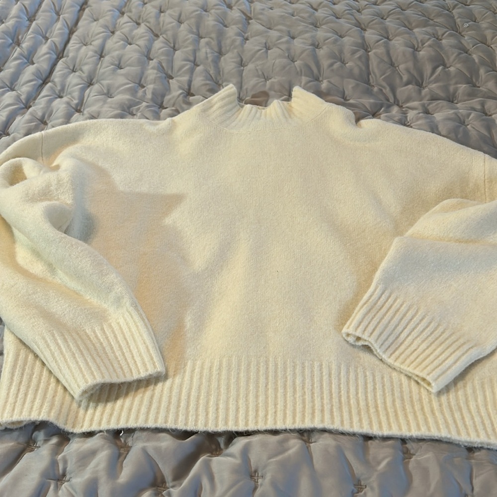 Zara Cream Turtleneck Sweater